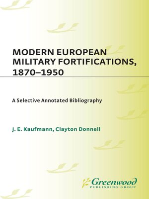 cover image of Modern European Military Fortifications, 1870-1950
